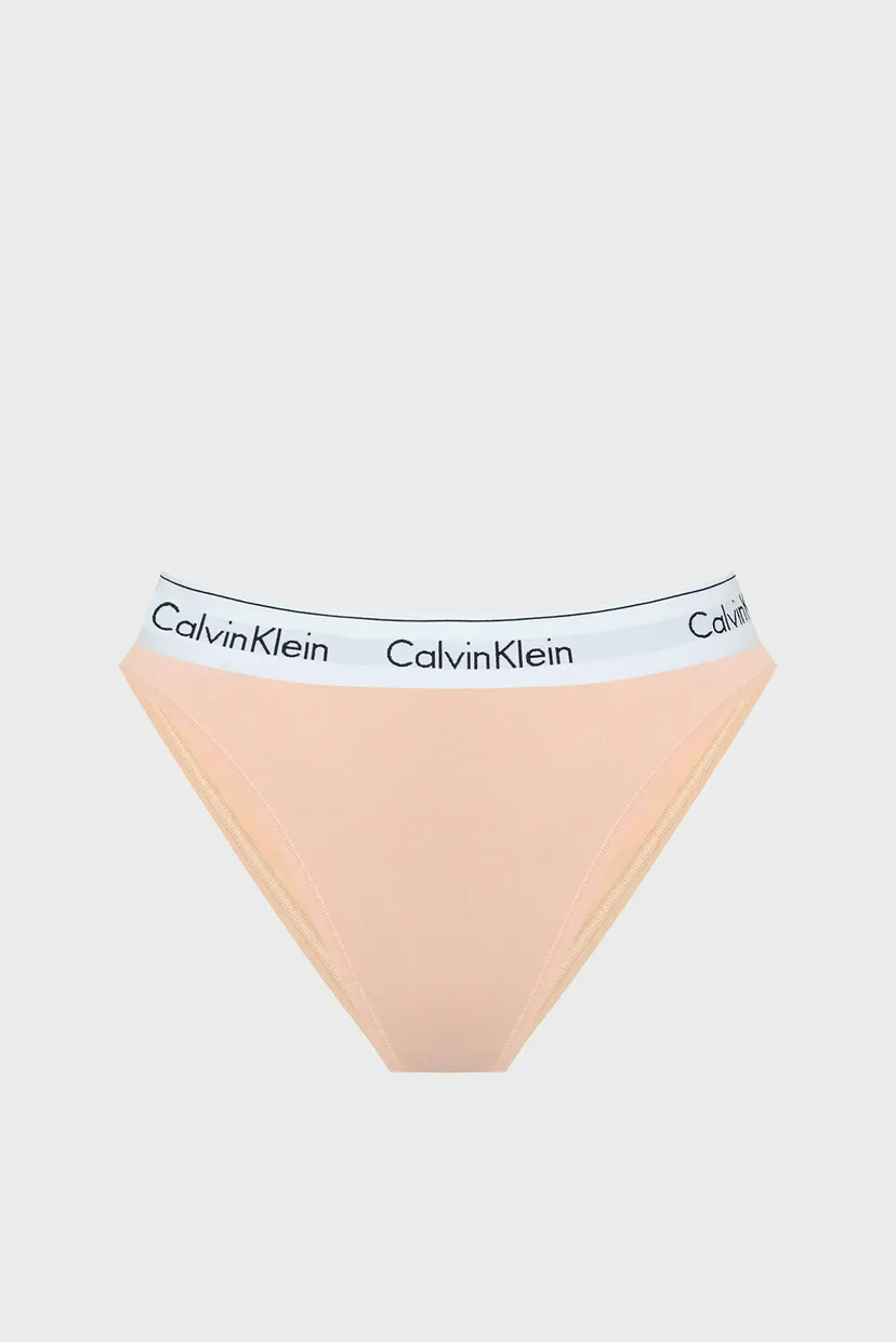Женские персиковые трусики HIGH LEG TANGA 6