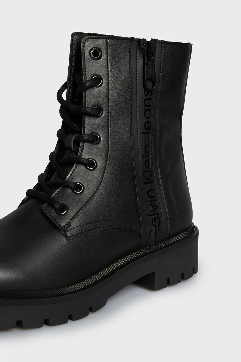 Женские черные ботинки COMBAT MID LACEUP 8
