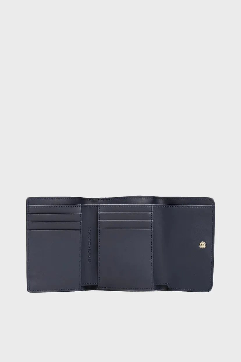 Женский темно-синий кошелек с узором TH DISTINCT TRIFOLD WALLET MONO 4