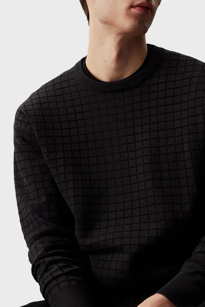 Свитер CHECK PATTERN SWEATER 4