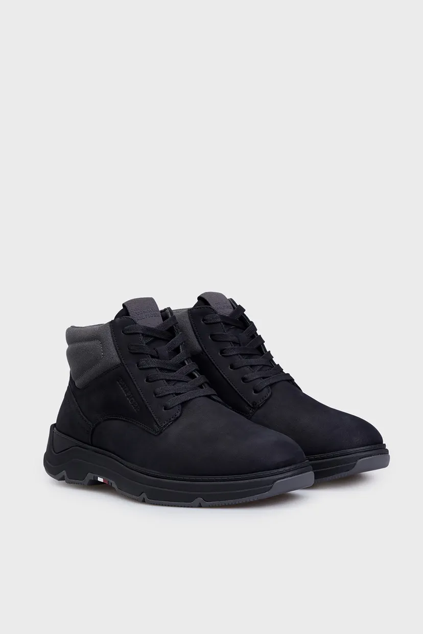 Мужские черные ботинки HILIFGER NUBUCK HYBRID CHUKKA 3