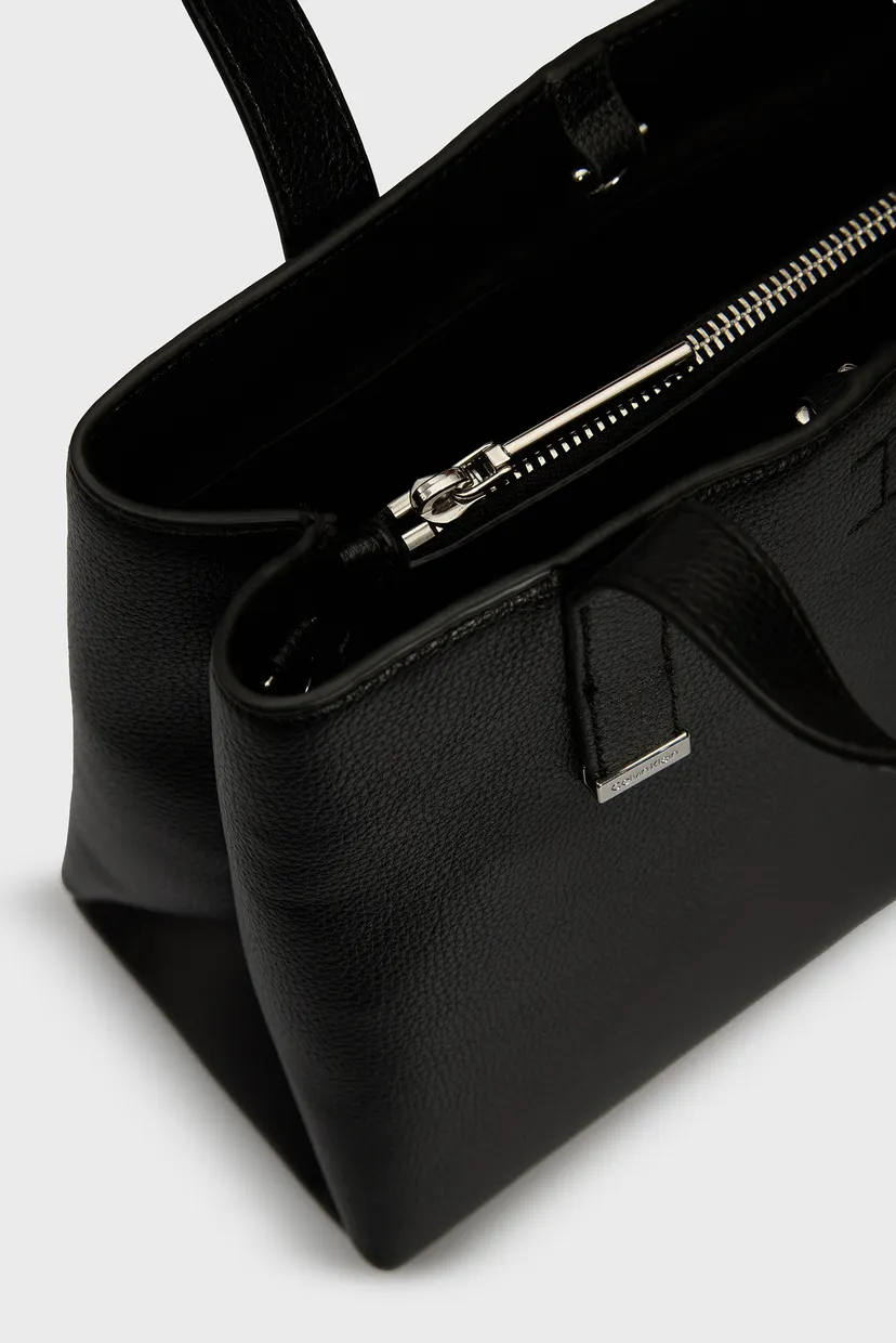 Әйелдерге арналған  қара сөмке CK PLAQUE SMALL TOTE 5