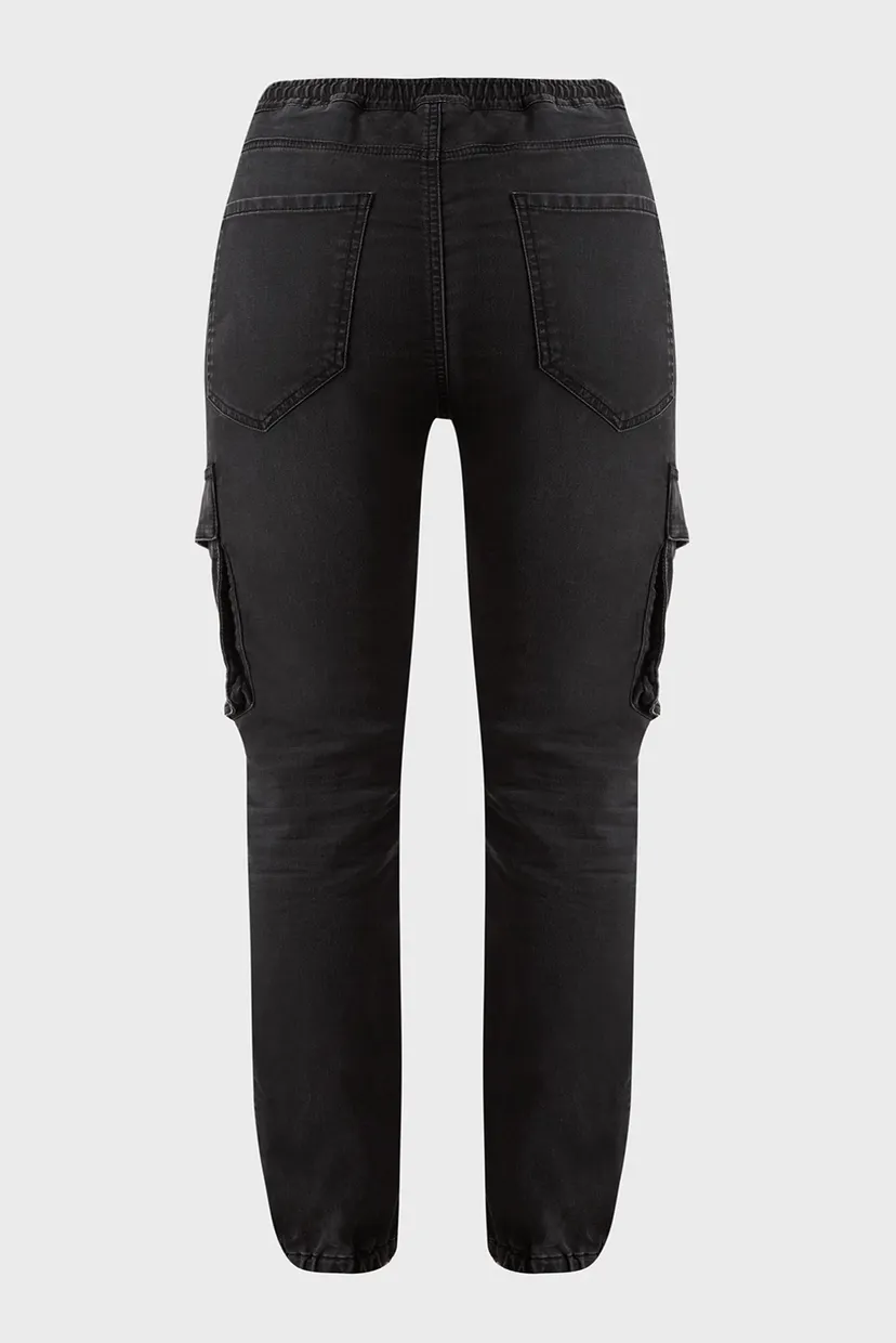 Женские черные джинсы 2051 D-URSY JOGG Sweat jeans 6