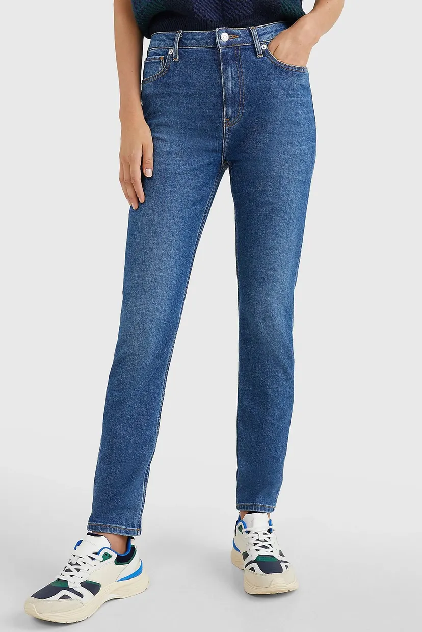 Женские синие джинсы CIGARETTE SLIM HW A PATY 6