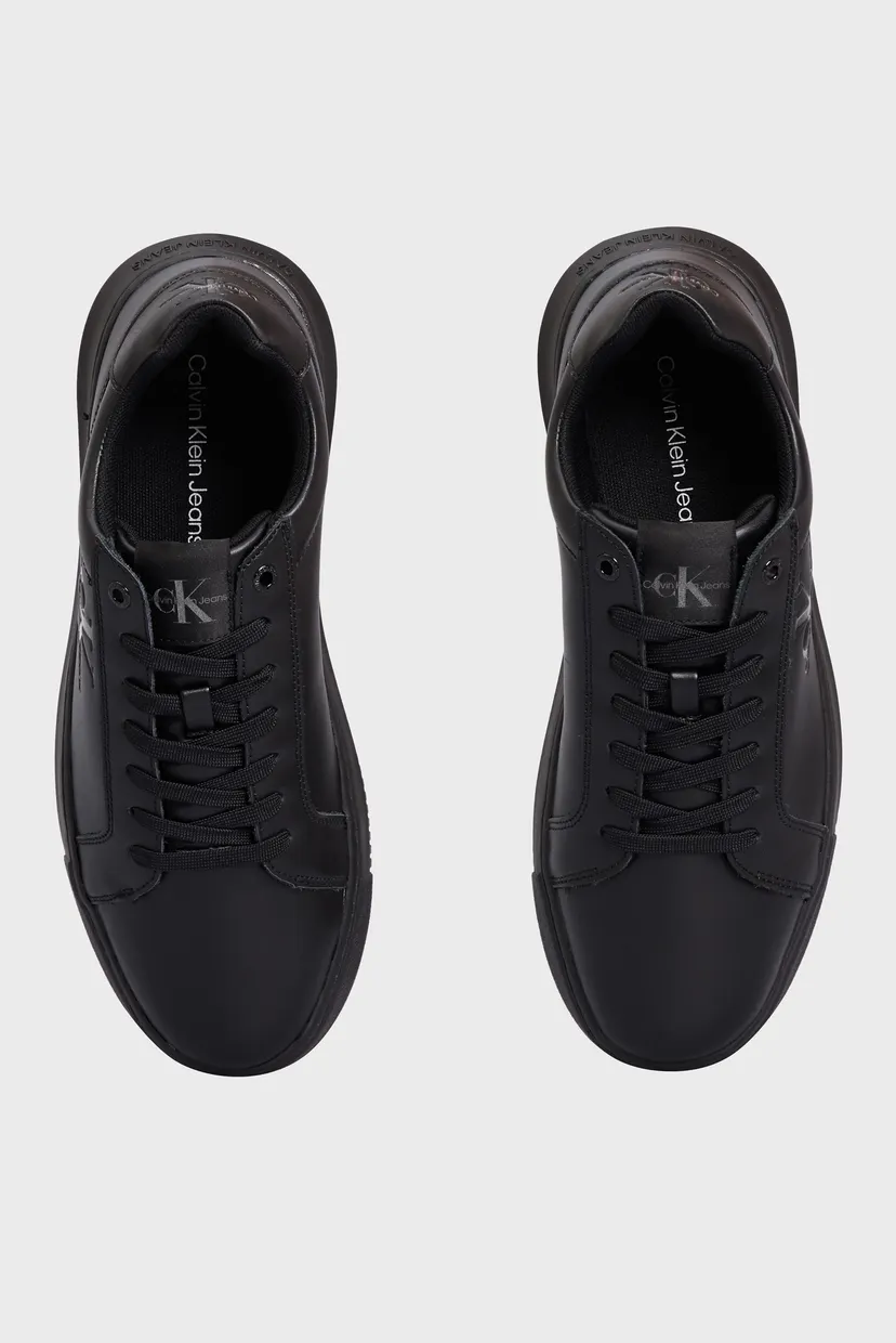 Мужские черные кожаные сникерcы CHUNKY CUPSOLE MONO LTH 10