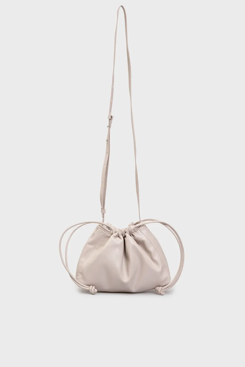 Женская бежевая сумка GATHERED EW CROSSBODY PU 5