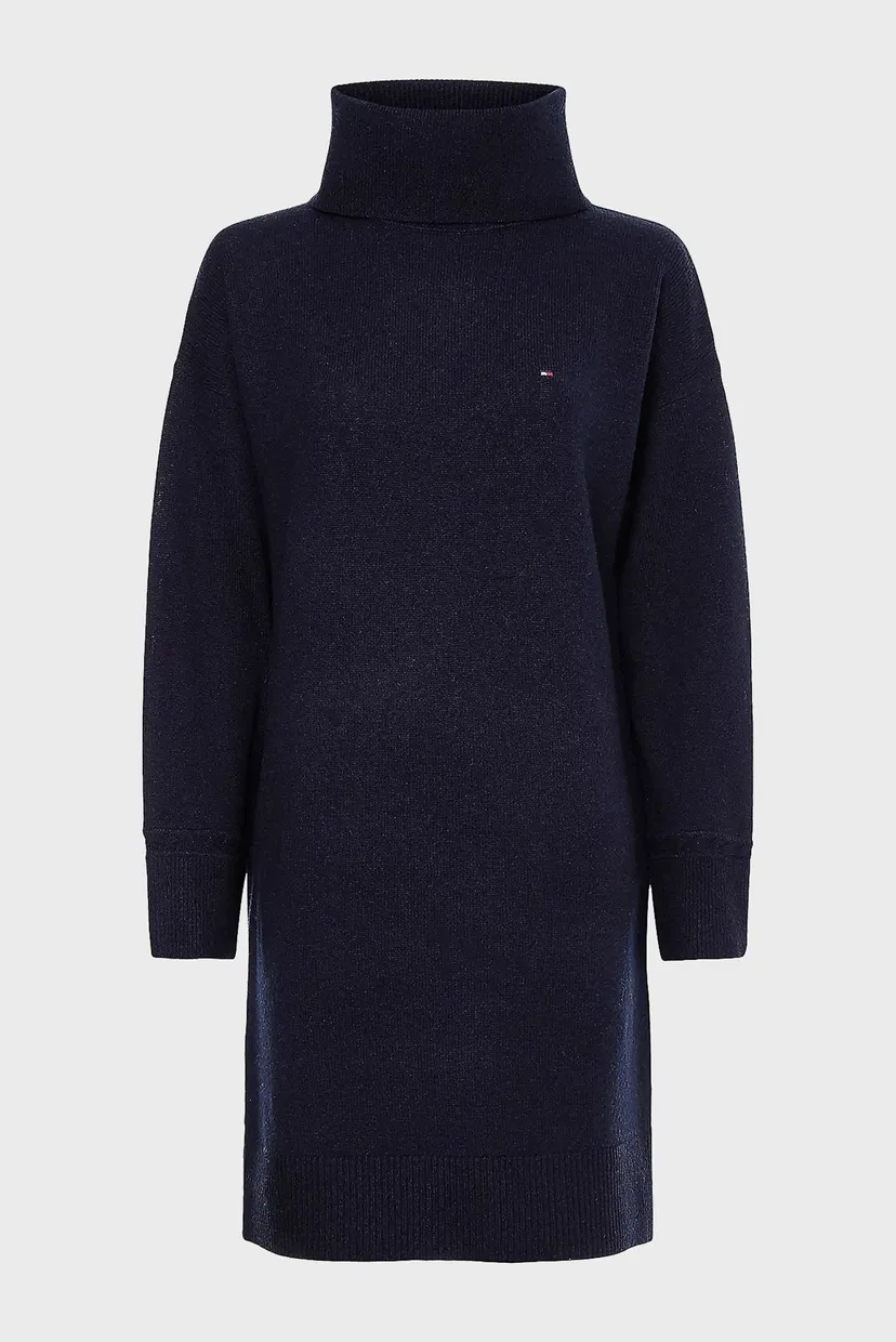 Платье SOFTWOOL ROLL-NK KNEE DRESS LS 4