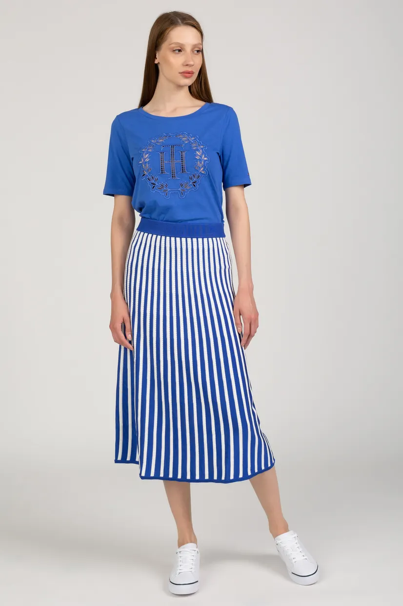 Юбка SHINY MIDI OPENWORK SKIRT 4