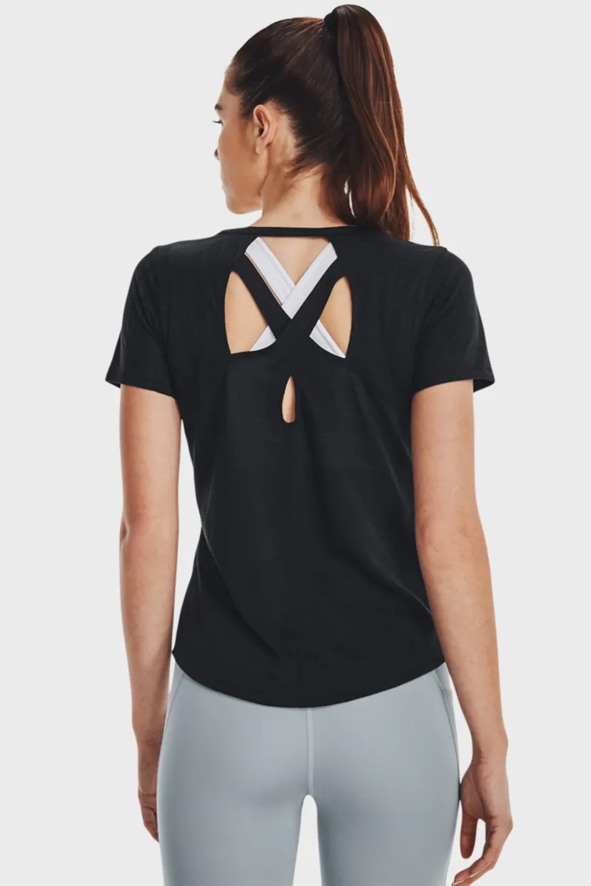 Женская черная футболка Streaker Deco Diamond SS 3
