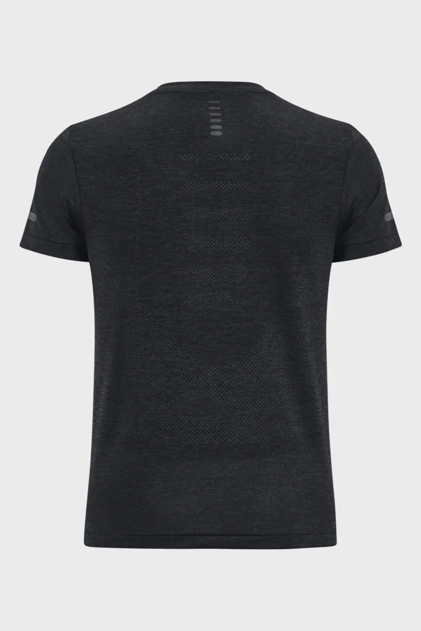 Женская черная футболка UA Seamless Stride SS 6