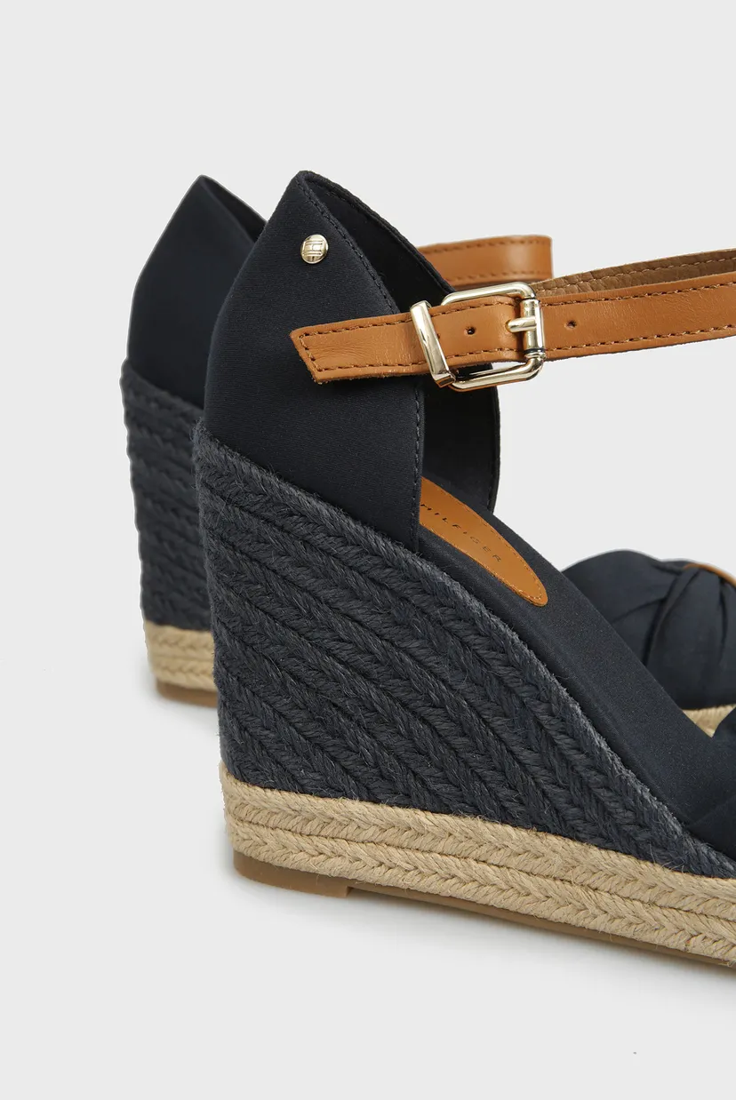 Женские темно-синие босоножки BASIC OPEN TOE HIGH WEDGE 5