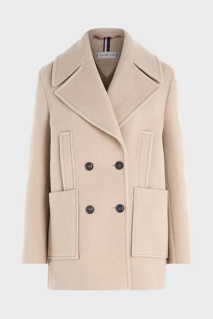 Пальто RELAXED WOOL BLEND PEACOAT 6