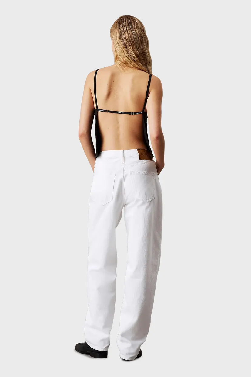 Женский черный топ LOGO ELASTIC OPEN BACK 4