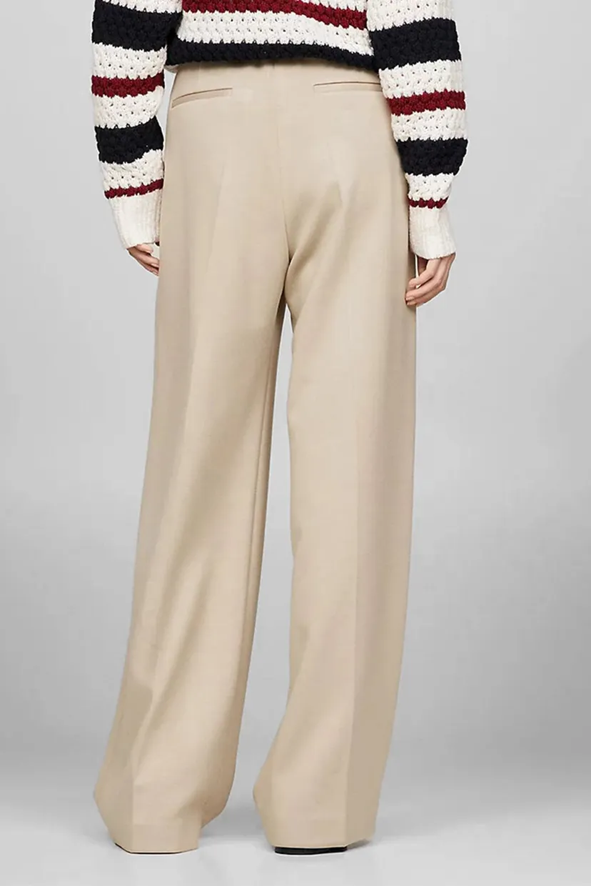 Женские бежевые брюки THC JERSEY WIDE LEG 3