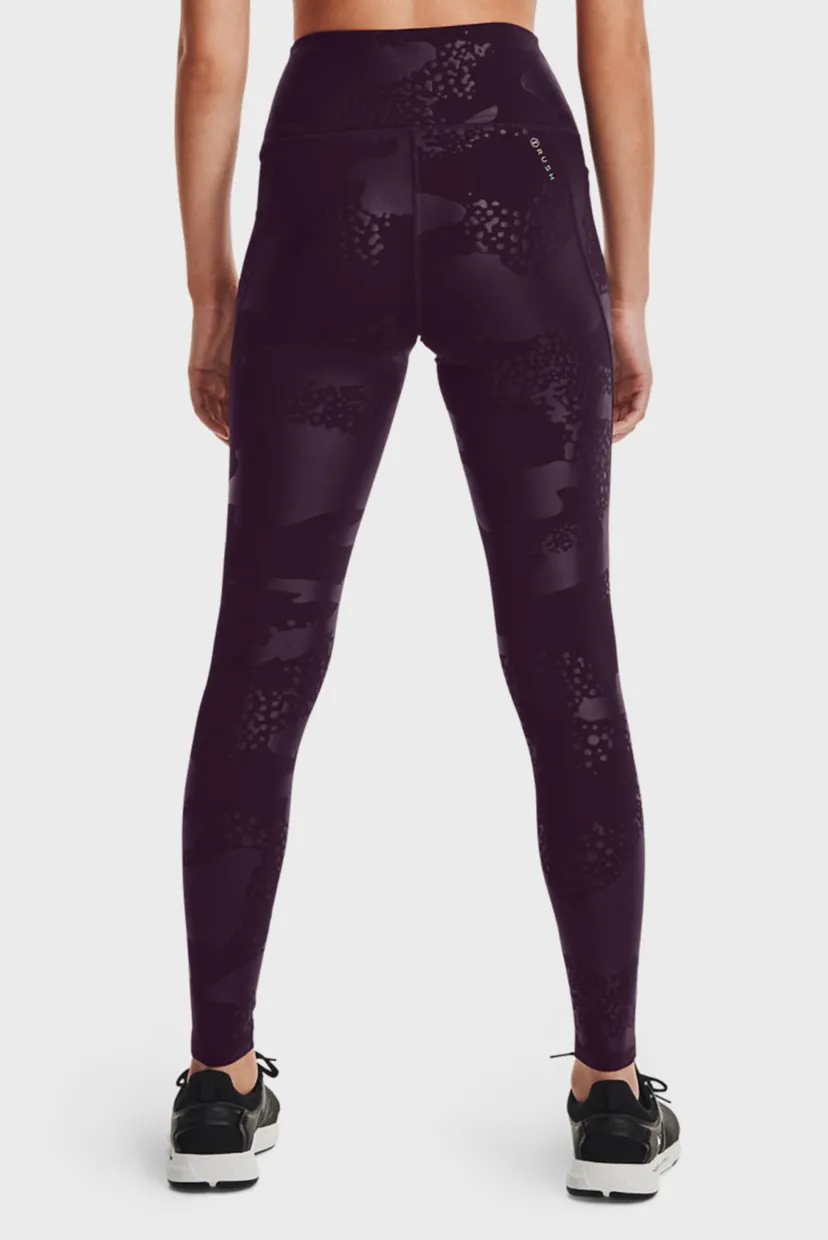 Женские фиолетовые тайтсы UA Rush Tonal Leg NS 3