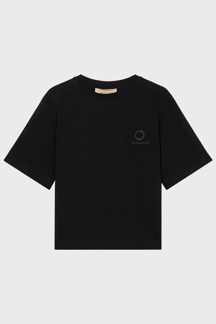 Футболка WTS00J08 BOXY FIT T-SHIRT WITH SIDE SLIT 5