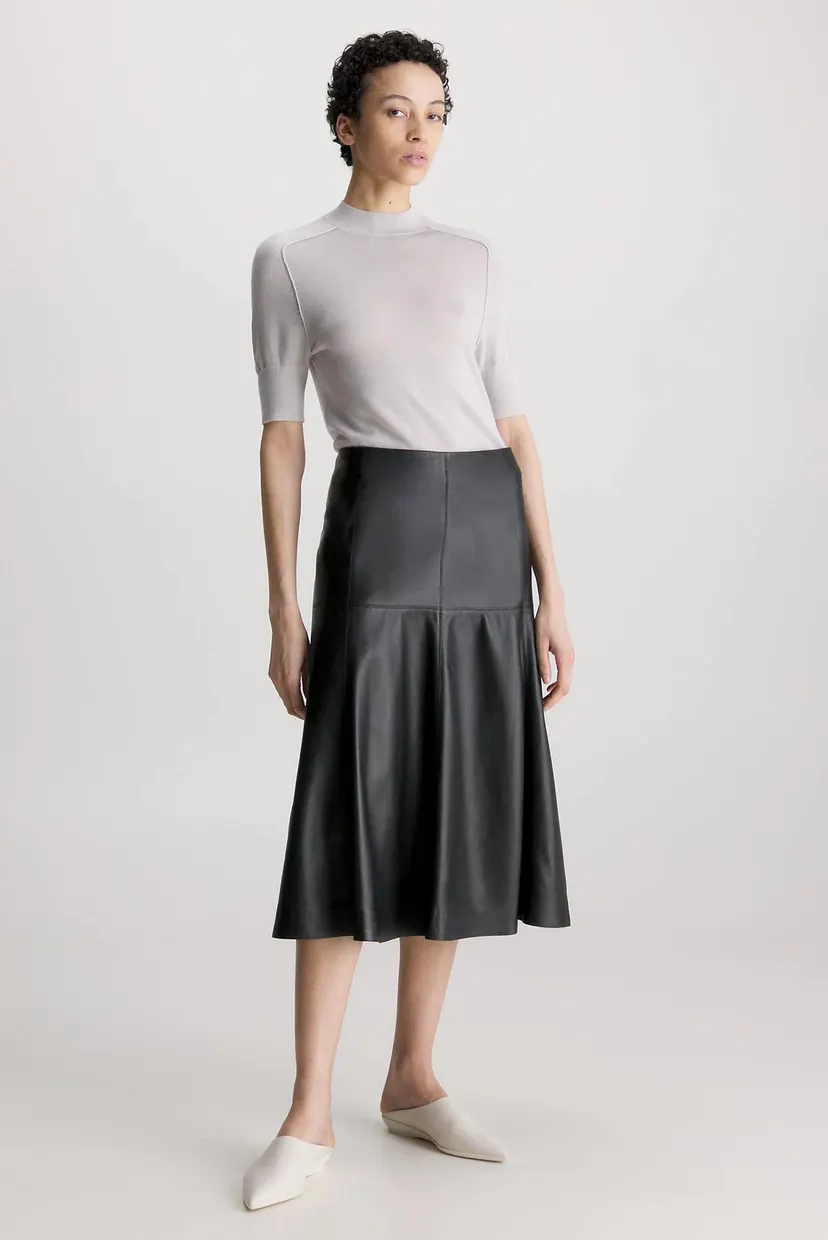 Свитер с короткими рукавами EXTRA FINE WOOL MOCKNECK SWEATER 3