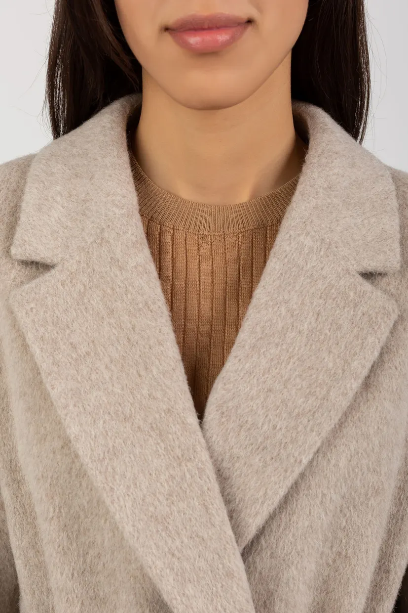 Пальто TEXTURED WOOL WRAP COAT 4