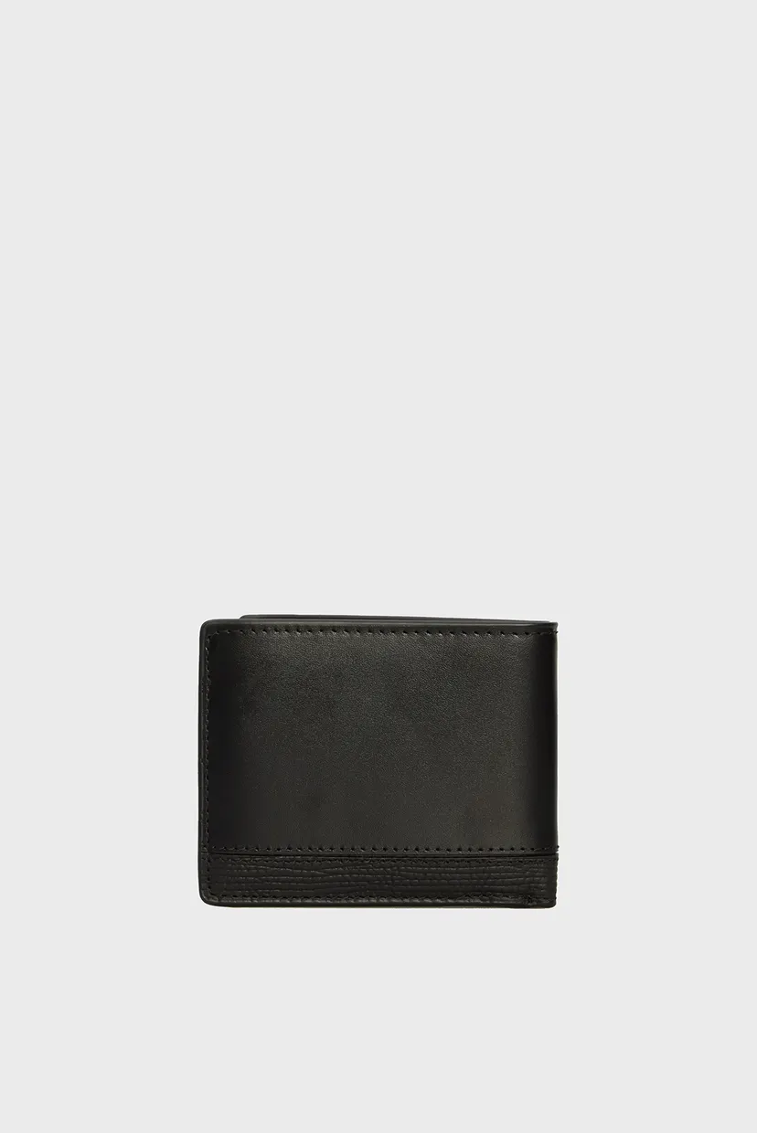Мужской черный кожаный кошелек TH BUSINESS MINI CC WALLET 4