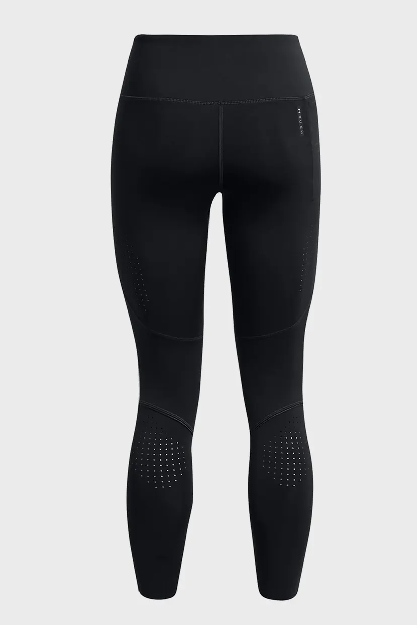 Женские черные тайтсы UA SF Rush Ank Leg Perf 14