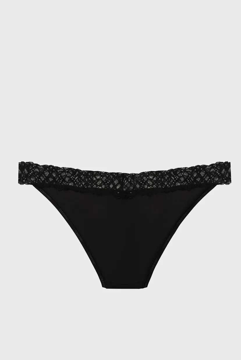 Женские черные трусики DIPPED BIKINI 7