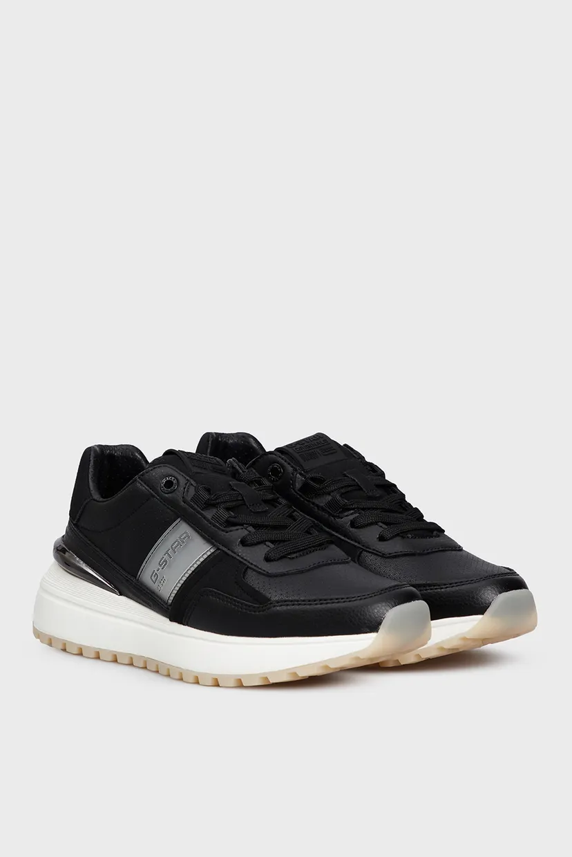 Женские черные кожаные кроссовки Lyn Runner Low W 3