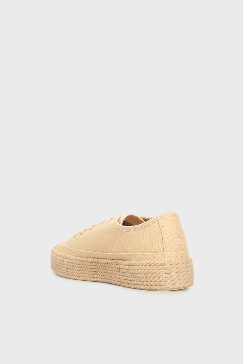 Женские бежевые кеды ESPADRILLE 5