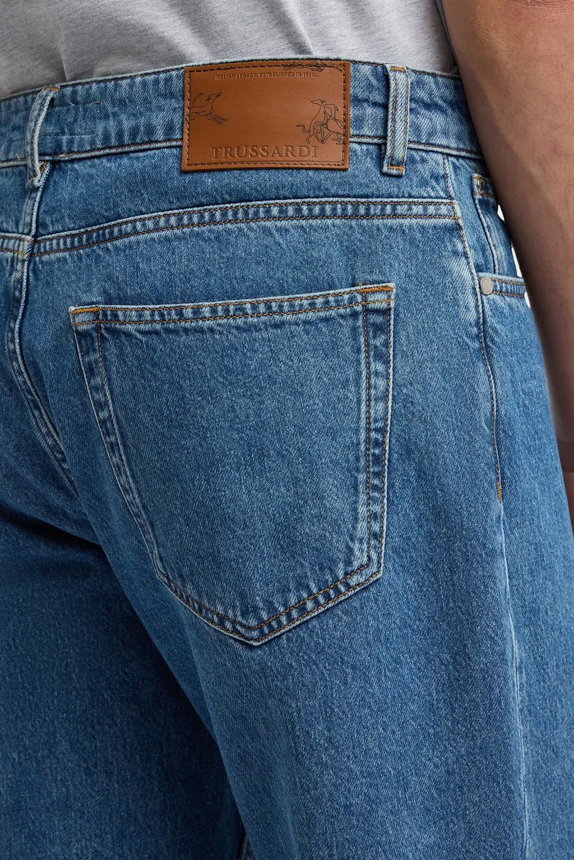 Джинсы MJ390D24 5 POCKET 390 STRAIGHT - BLUE FLAT STONE WASH DENIM 4