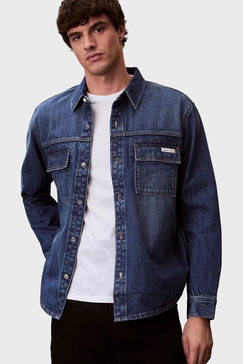 Куртка джинсовая LINEN UTILITY SHIRT JACKET DEEP 5