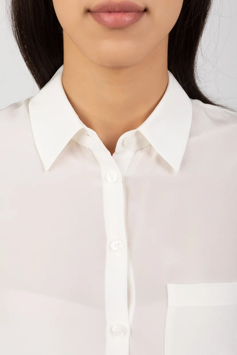 Блузка SILK POCKET BLOUSE 4