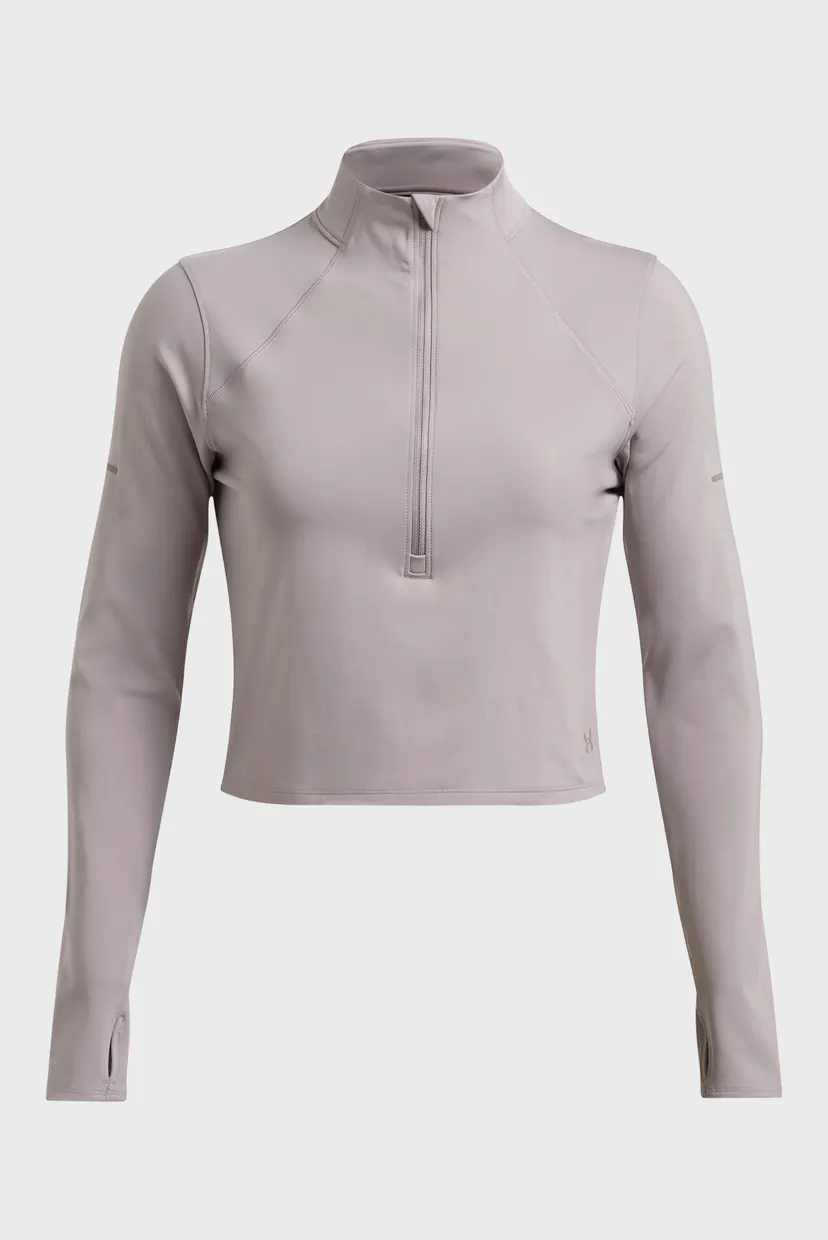 Женская пудровая спортивная кофта UA Launch Elite Half Zip 3