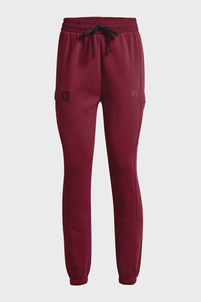 Женские бордовые спортивные брюки UA Prjct Rock Fleece Pant 8