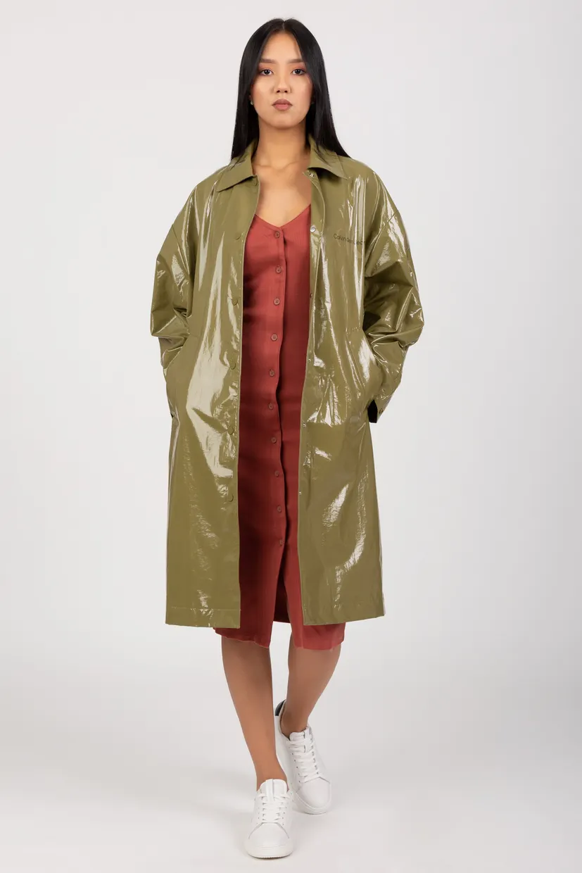 Куртка кожаная COATED LONG JACKET 5
