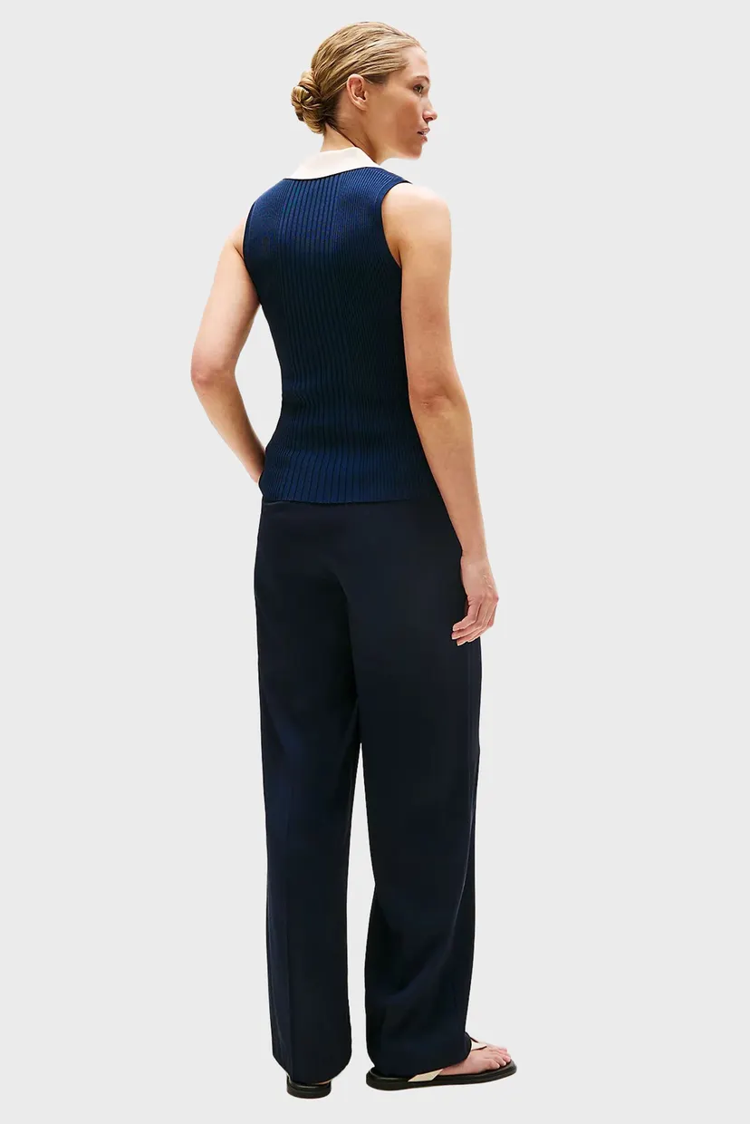 Поло MIXED RIB CONTRAST POLO SL SWT 3