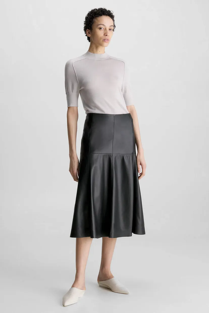 Свитер с короткими рукавами EXTRA FINE WOOL MOCKNECK SWEATER 7