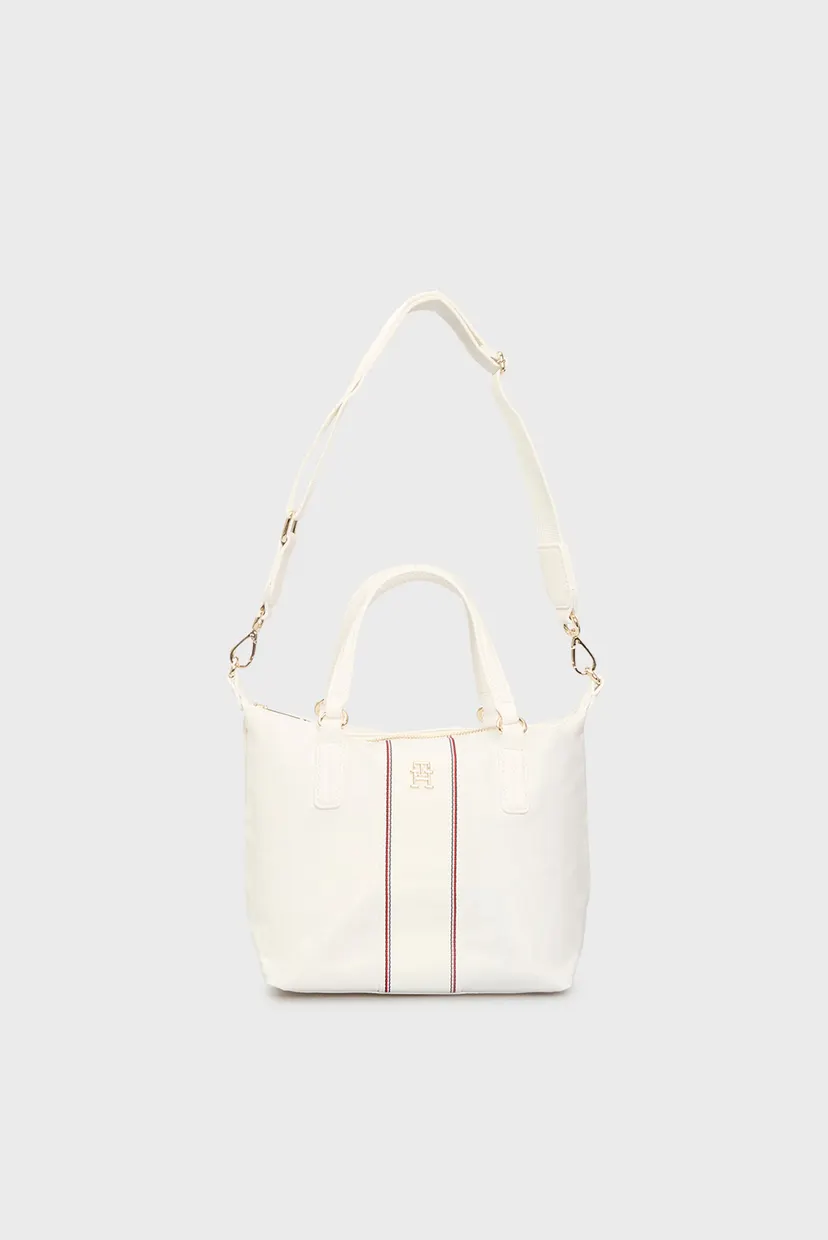 Женская белая сумка POPPY SMALL TOTE CORP 5