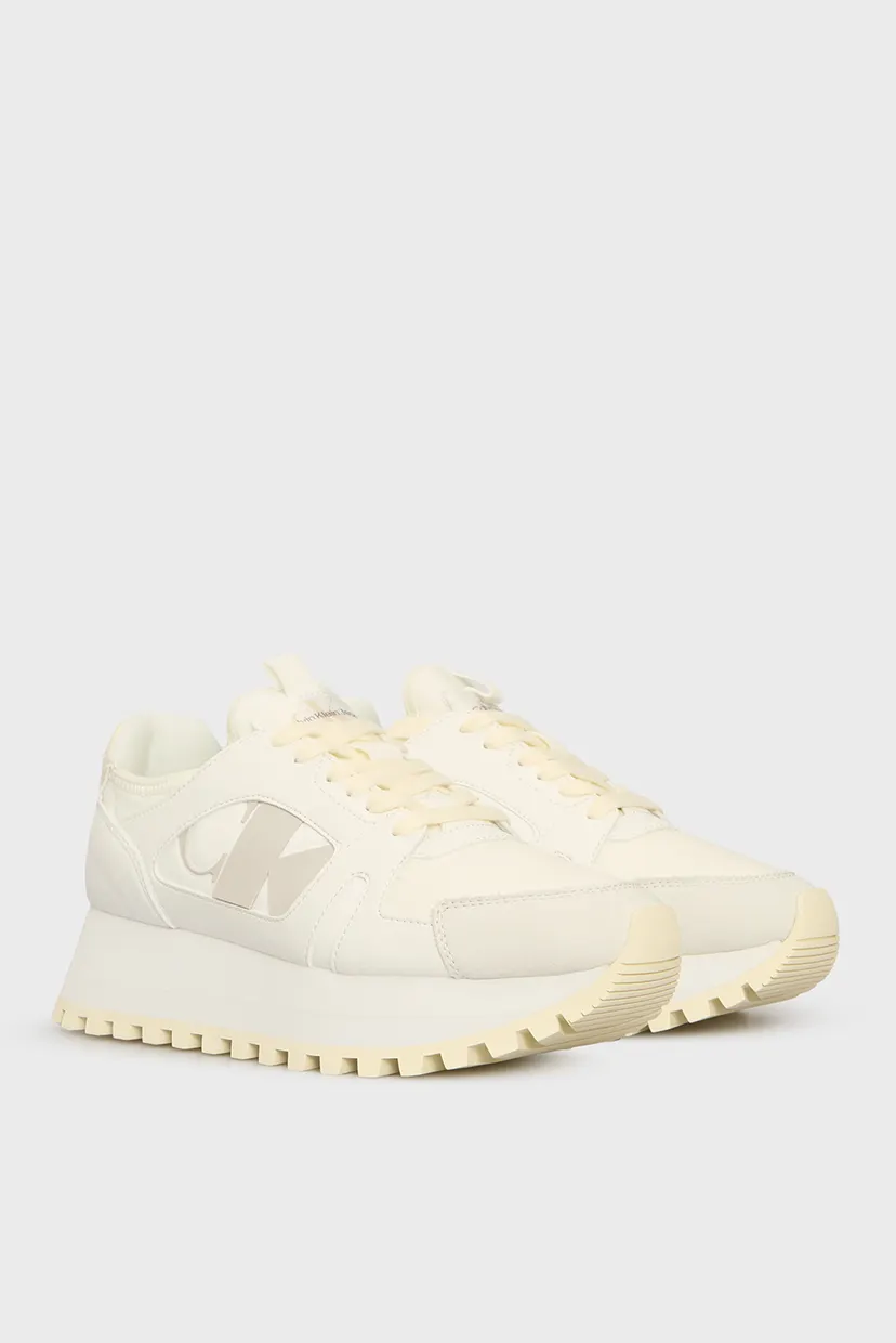 Женские белые кроссовки RUNNER LOW LACEUP MIX NBS 3