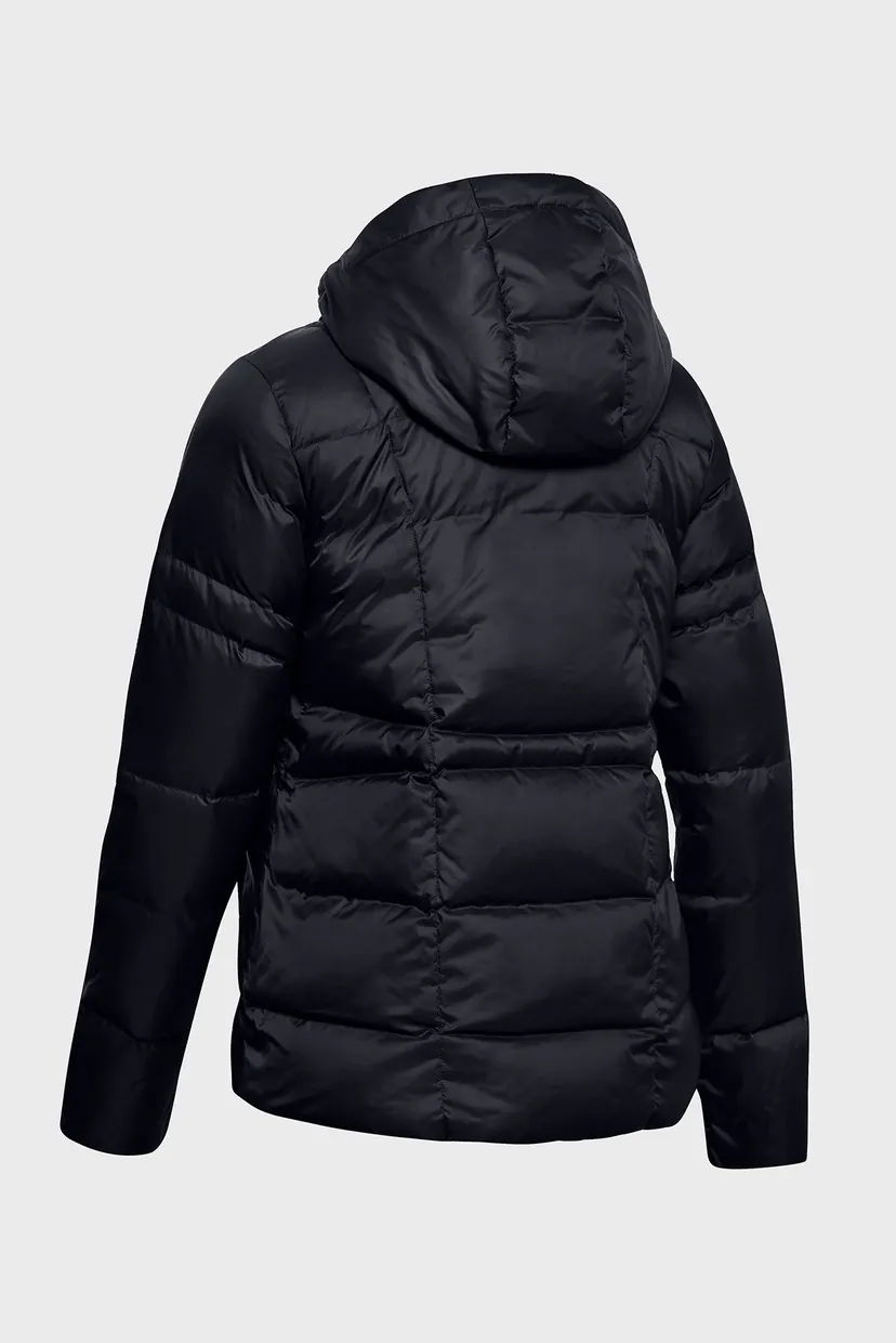 Женский черный пуховик UA Armour Down Hooded 5
