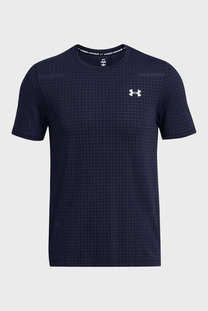 Футболка UA Seamless Grid SS-BLU 4