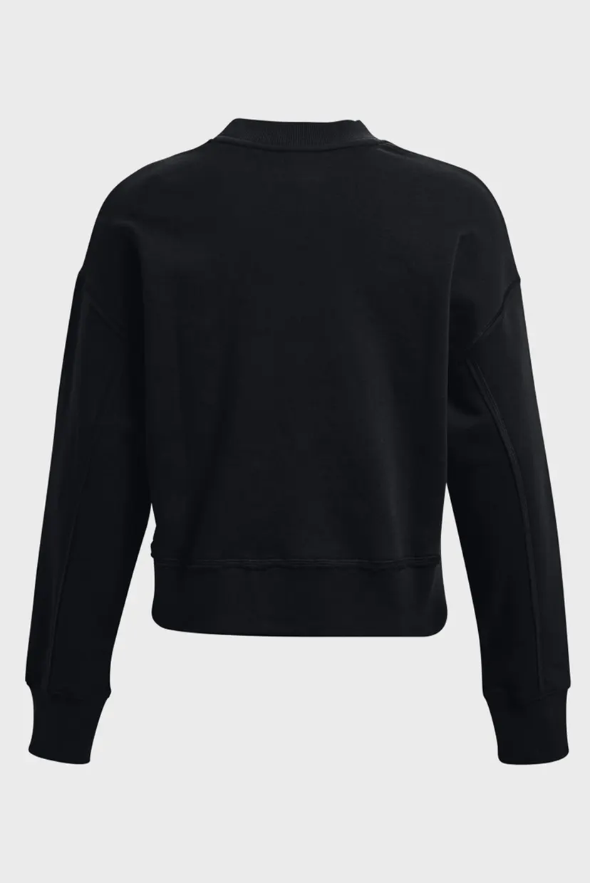 Женский черный свитшот UA Prjct Rock Fleece Crew 12