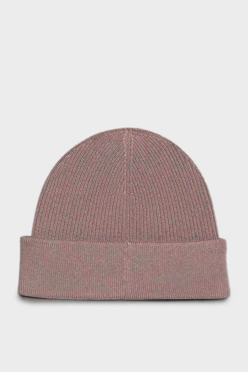 Шапка CASHMERE CHUNKY OPEN RIB BEANIE 3