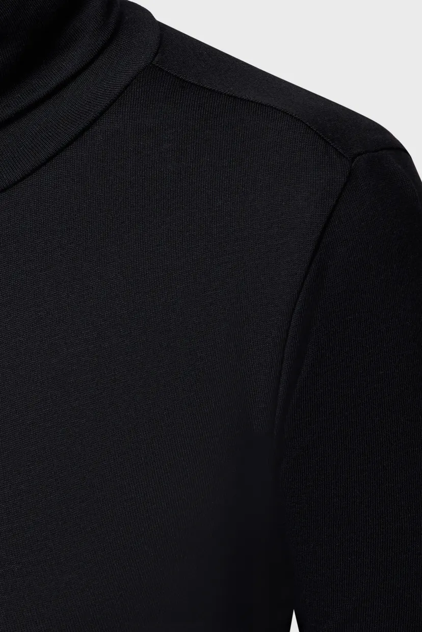 Женский черный гольф GATHERED WAIST LYOCELL LS TOP 6