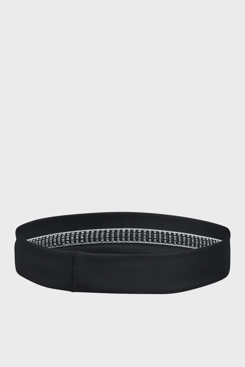 Женская черная повязка для волос UA Play Up Headband 4