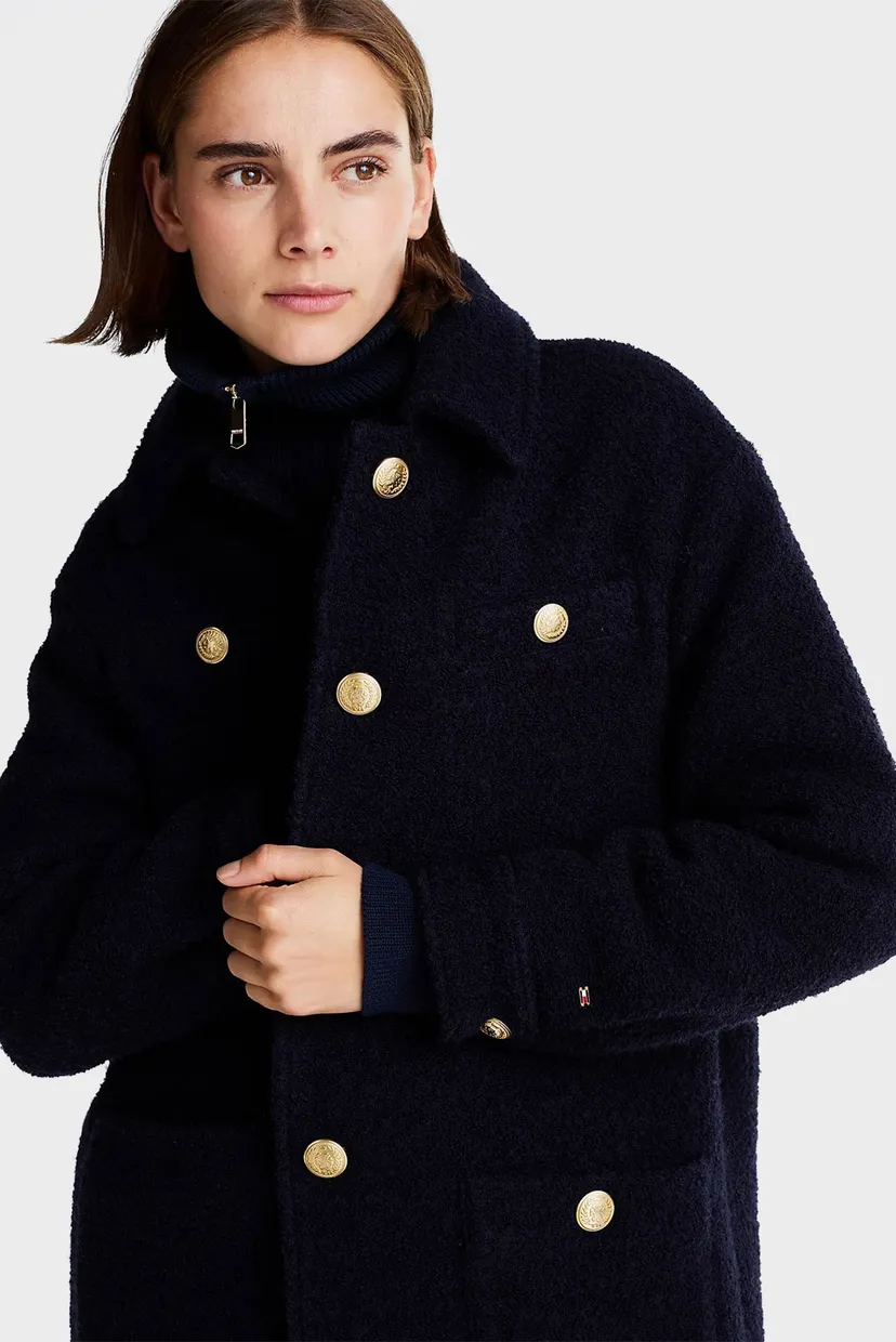 Куртка демисезонная BOUCLE GOLD BUTTON SHACKET 4