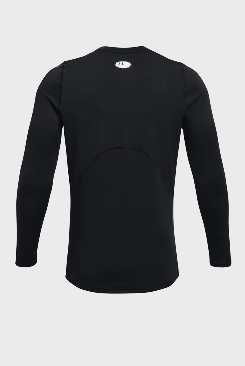 Мужской черный термореглан UA CG Armour Fitted Crew 6
