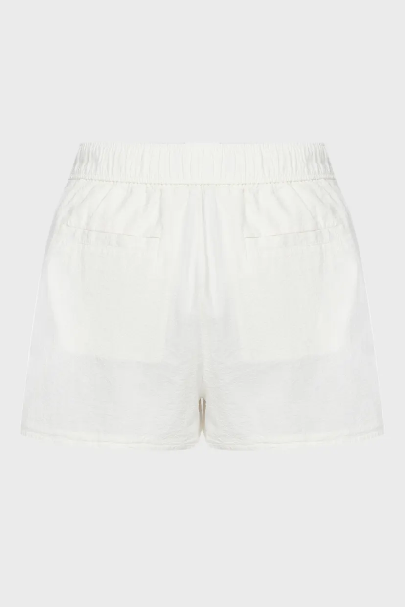 Женские белые шорты SEERSUCKER RELAXED SHORTS 10