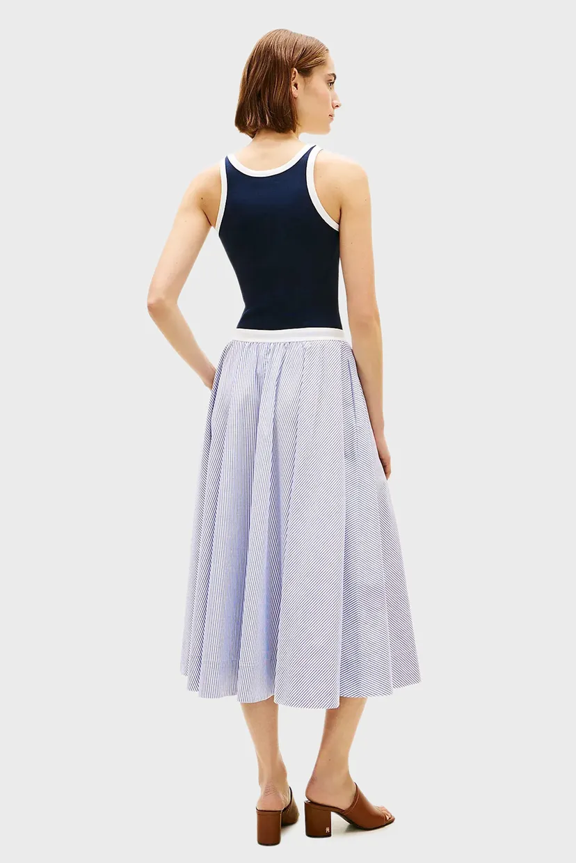 Юбка POPLIN BRANDED MIDI SKIRT 3