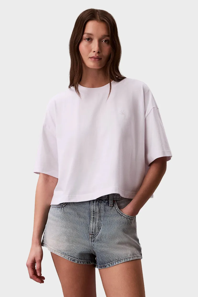 Футболка SS CROPPED BOXY SATIN FLORAL TEE 3
