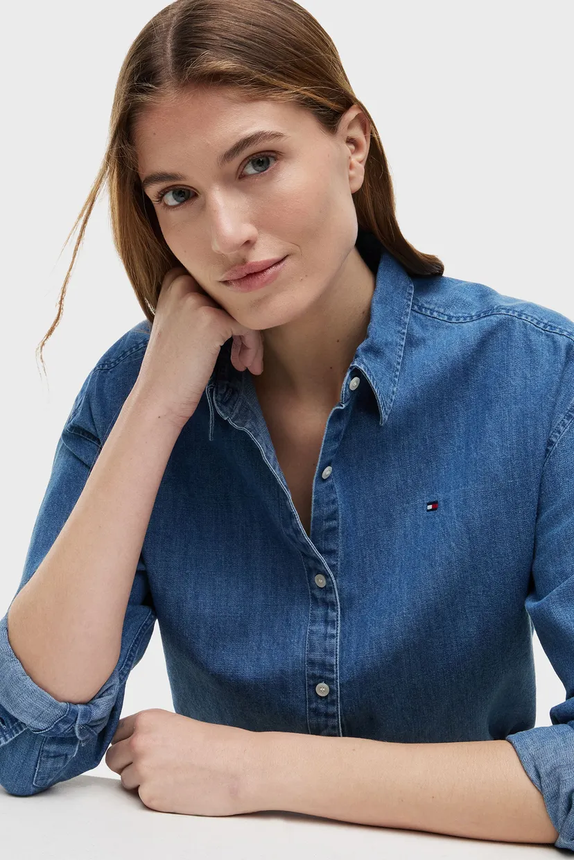 Рубашка/LIGHT DENIM BOXY SHIRT LS 4