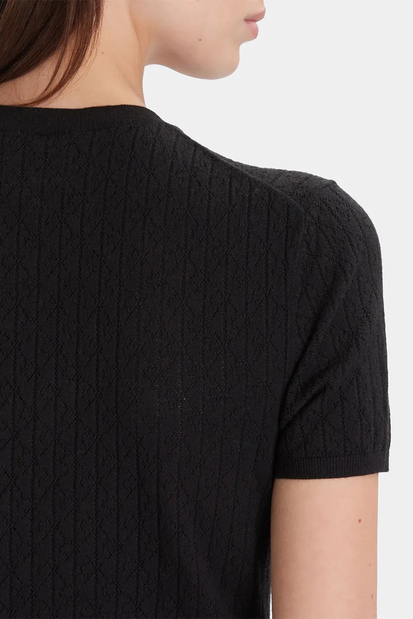 Свитер Cap Sleeve Pointelle Baby Tee 5